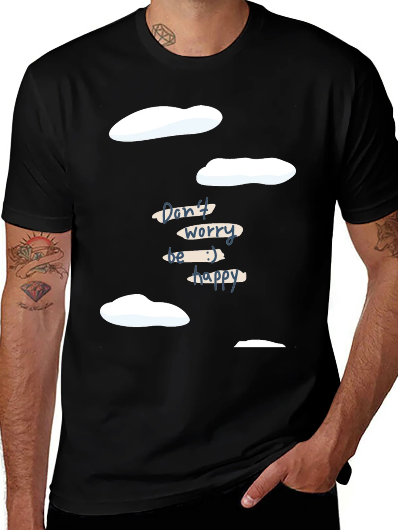 Rebbecca Dont Worry Be Happy Graphic Tee