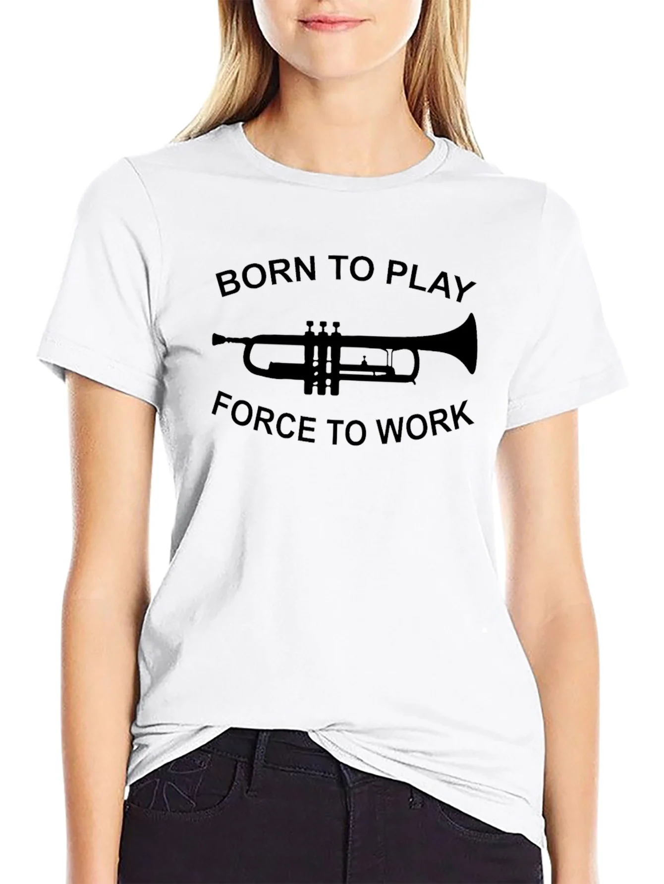 Rebbecca Born to Play Trumpet T-Shirt
