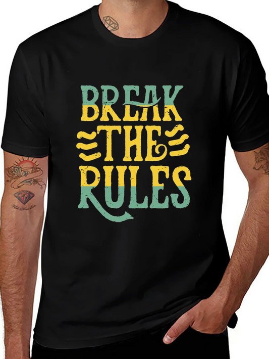 Rebbecca Break the Rules Graphic T-Shirt - Black