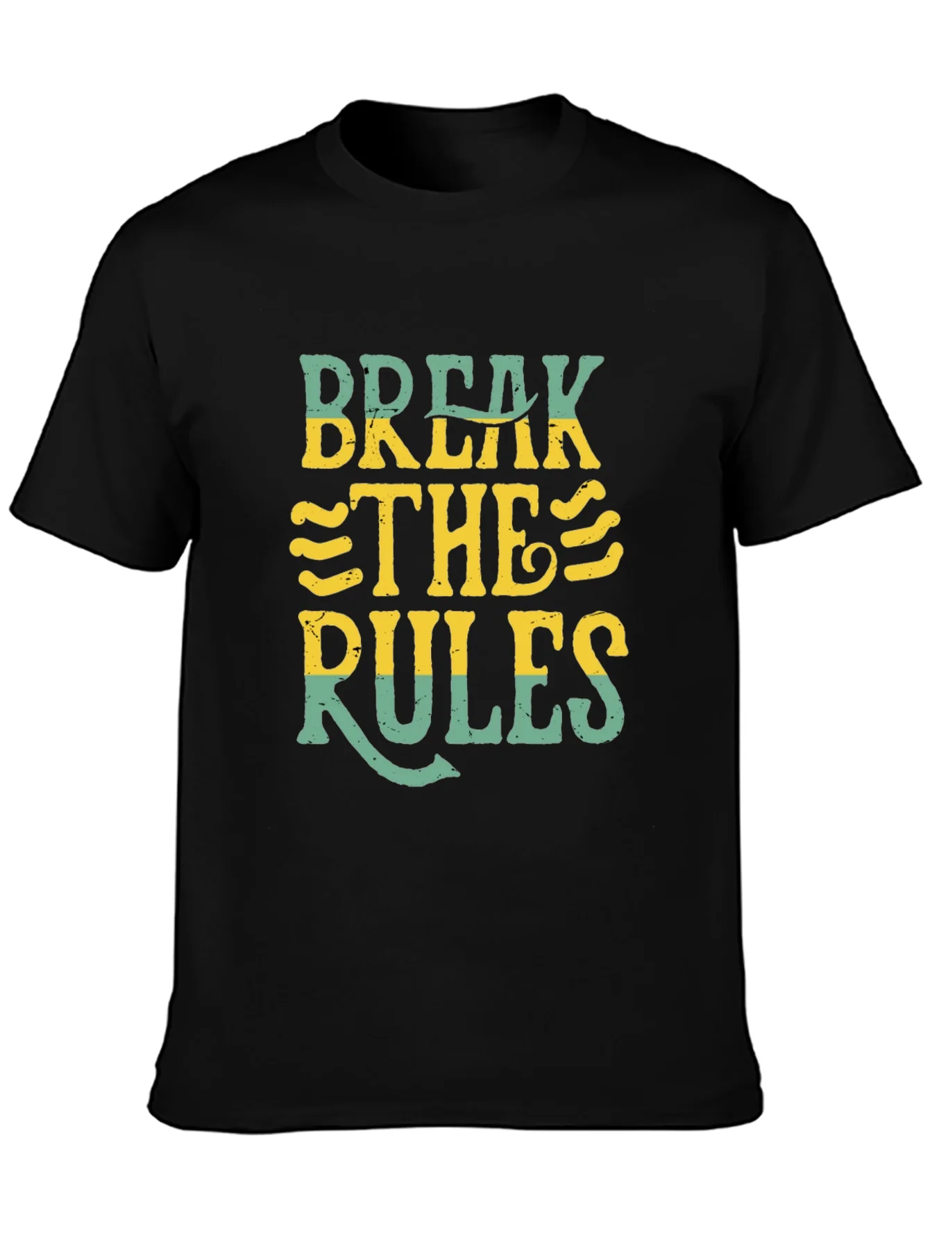 Rebbecca Break the Rules Graphic T-Shirt - Black