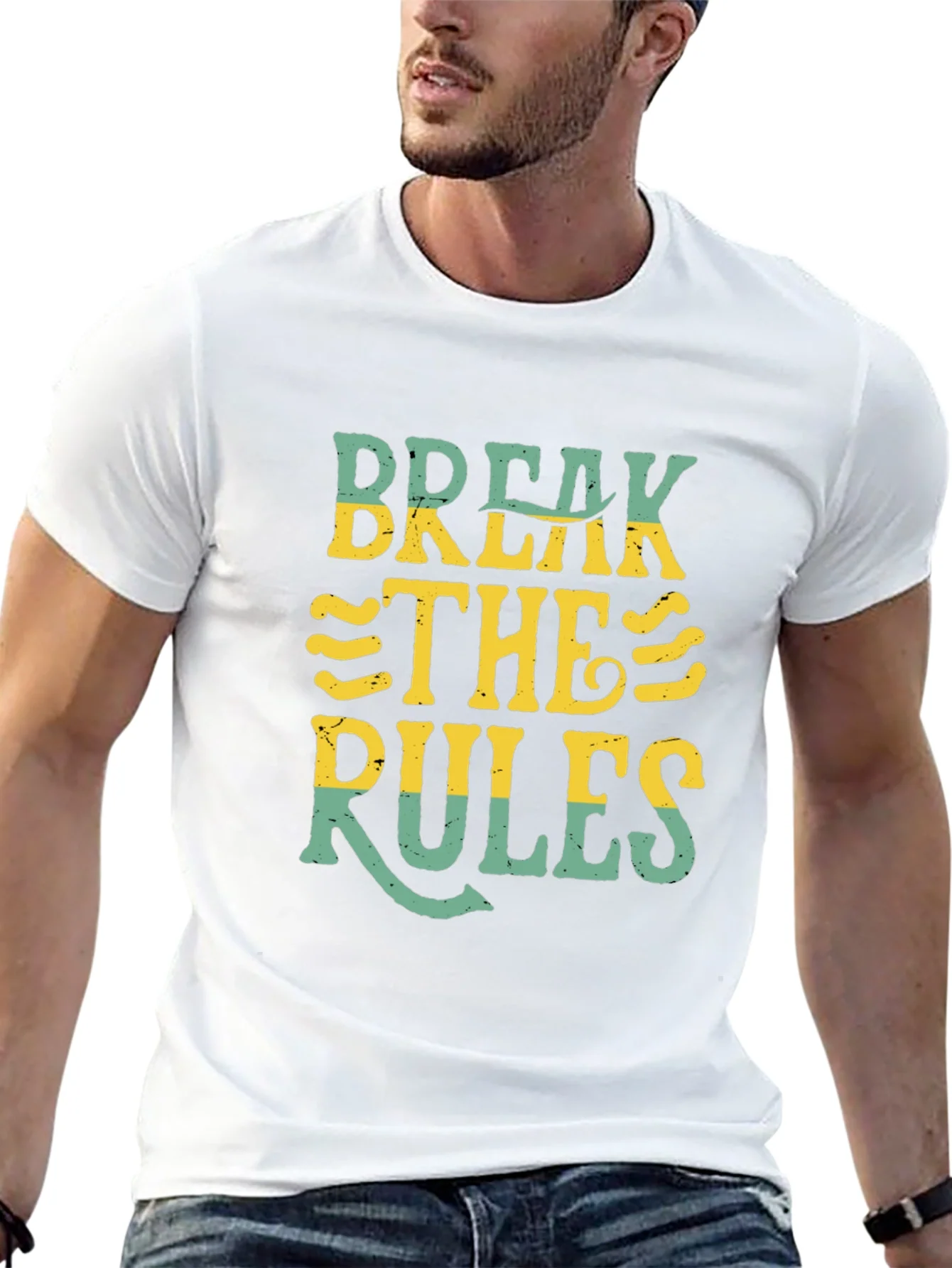 Rebbecca Break the Rules Graphic T-Shirt - Black