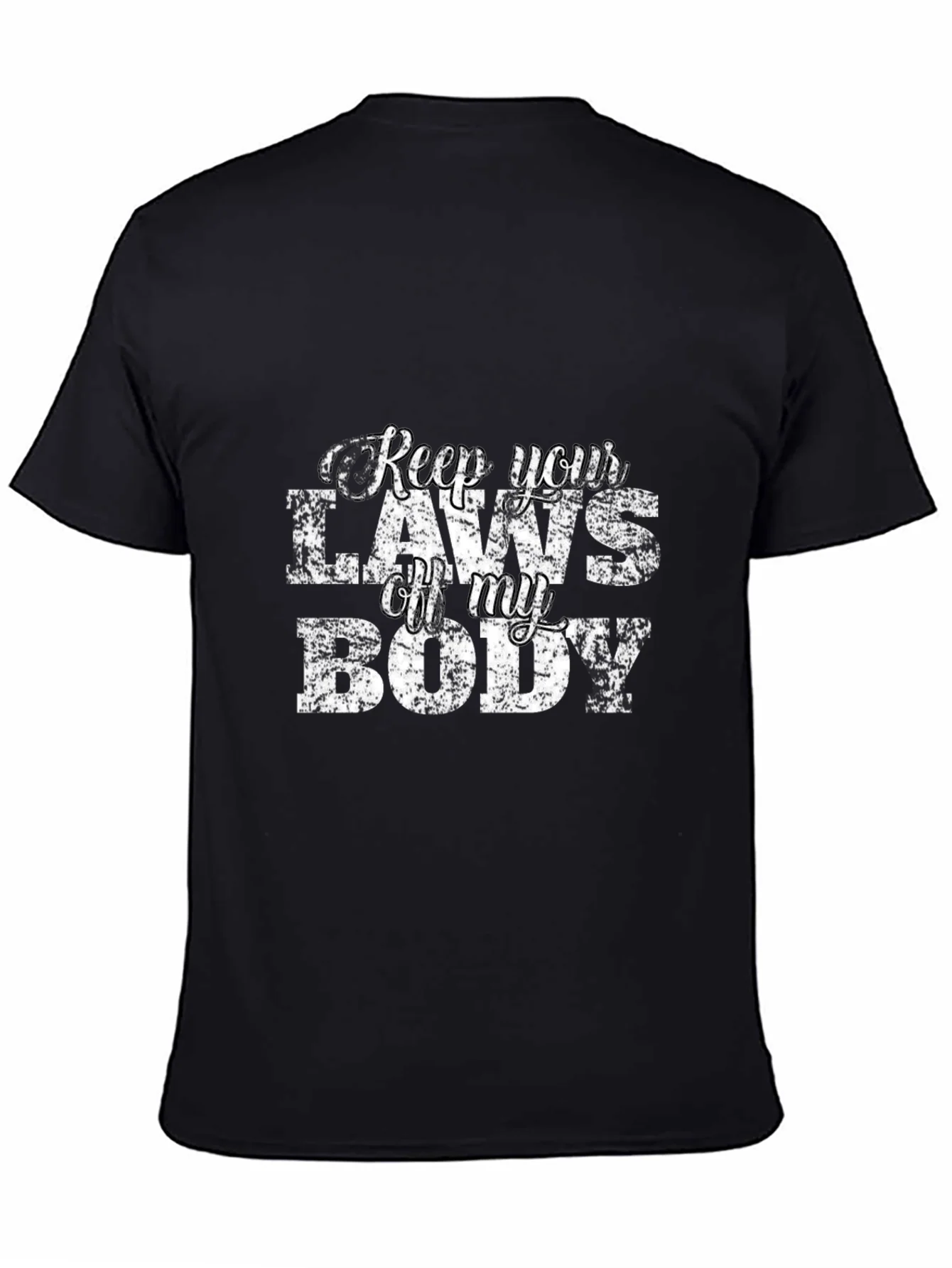 Camiseta Negra con Mensaje Pro-Elecci¨®n