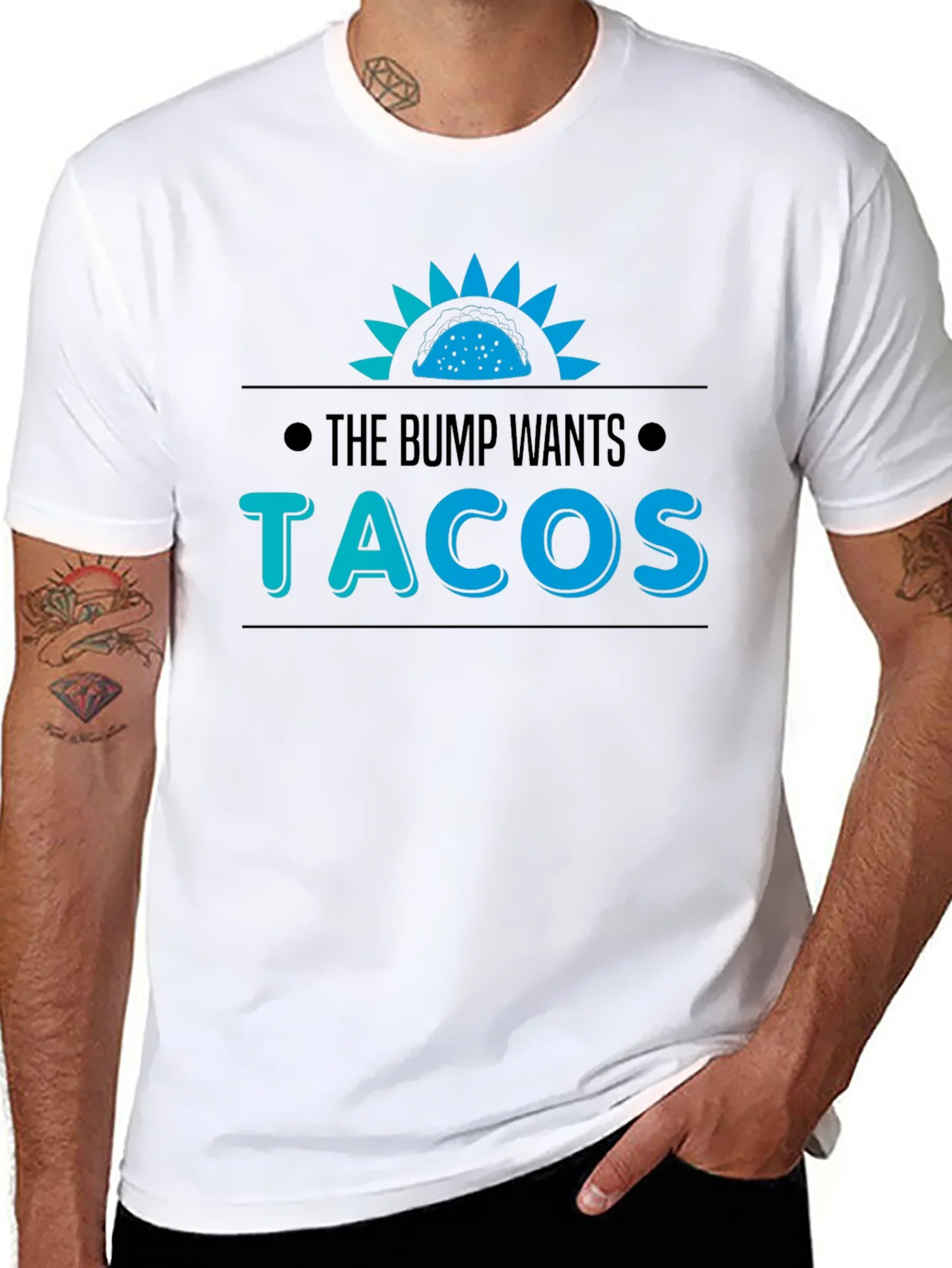 Rebbecca The Bump Wants Tacos T-Shirt
