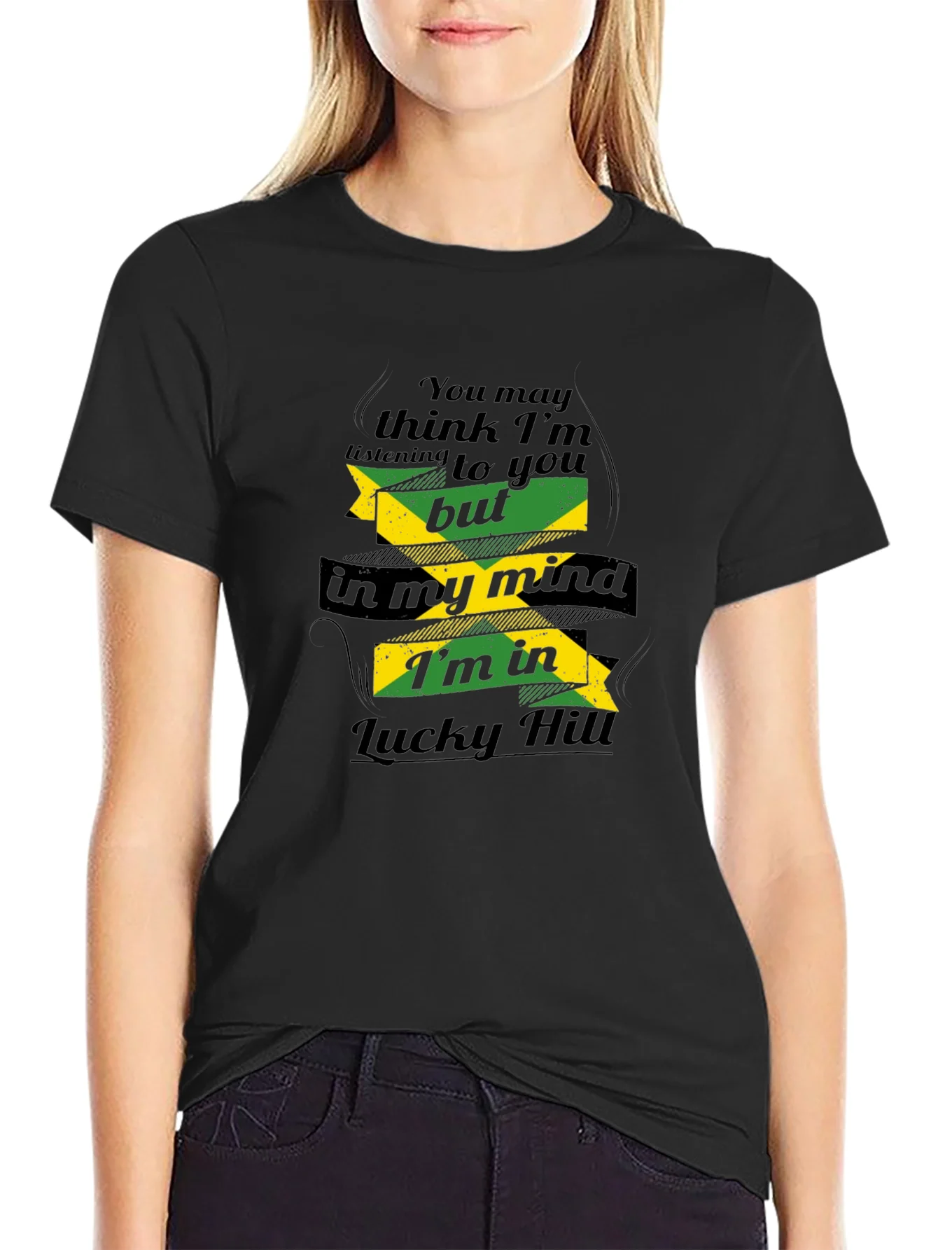 Camiseta Negra Jamaica Lucky Hill