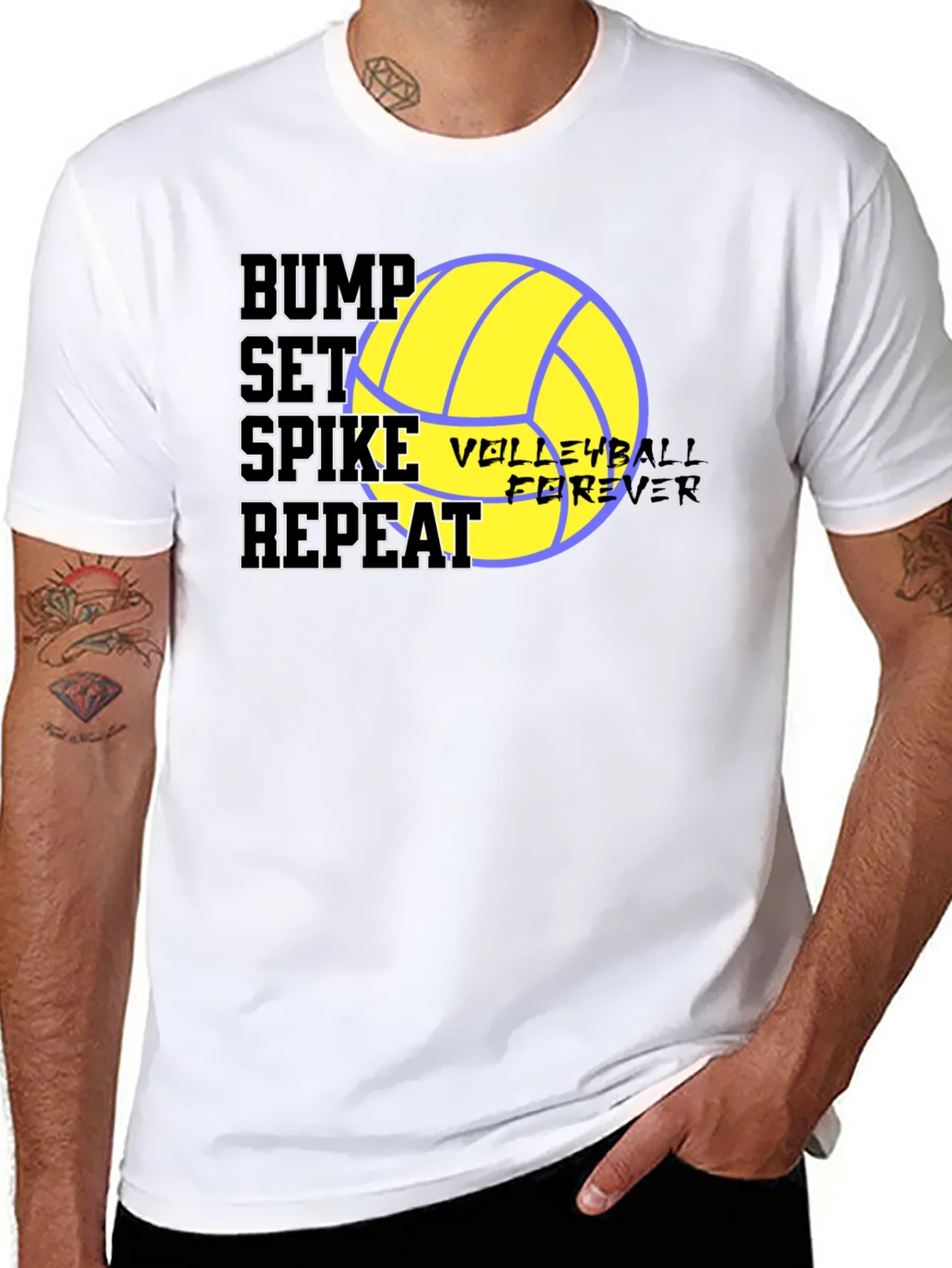 Camiseta Bump Set Spike Repeat Voleibol