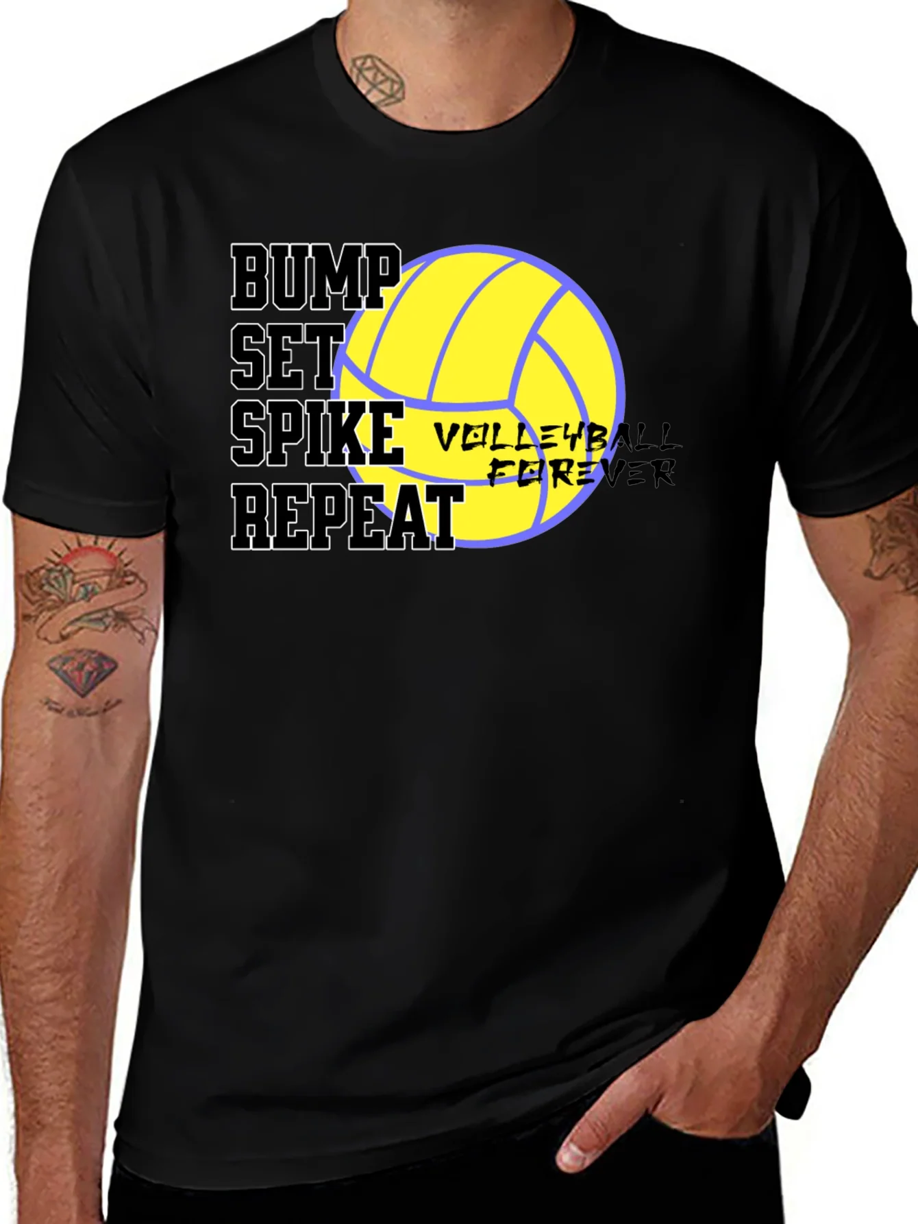 Camiseta Bump Set Spike Repeat Voleibol