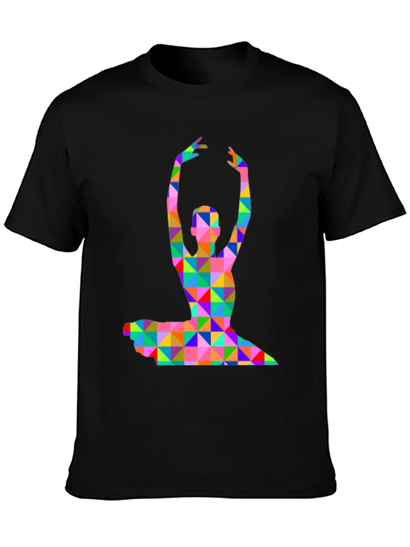 Rebbecca Geometric Ballerina Graphic T-Shirt - Black