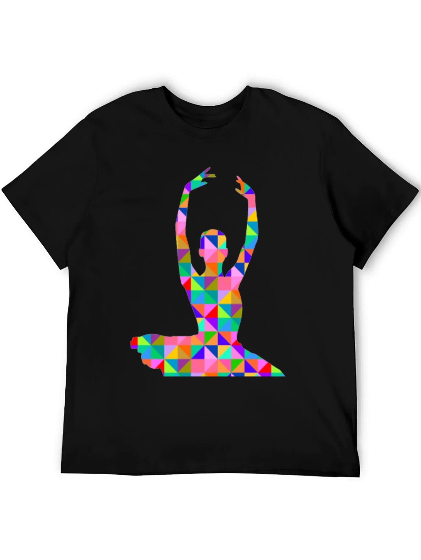 Rebbecca Geometric Ballerina Graphic T-Shirt - Black