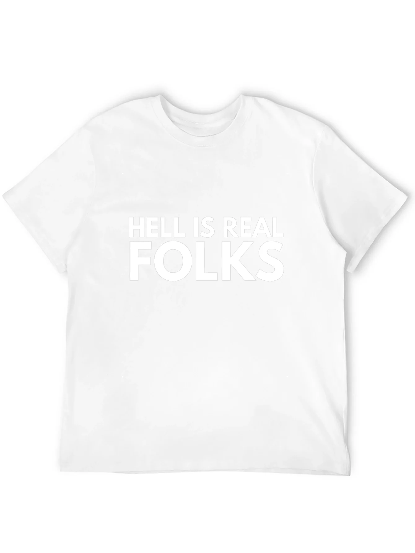 Camiseta Negra Hell is Real Folks
