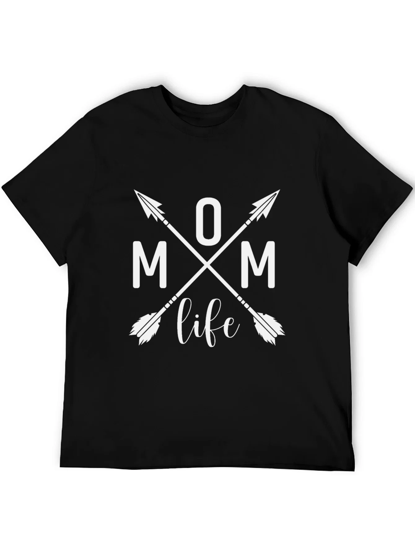 Rebbecca Mom Life Arrow Graphic Tee - Black