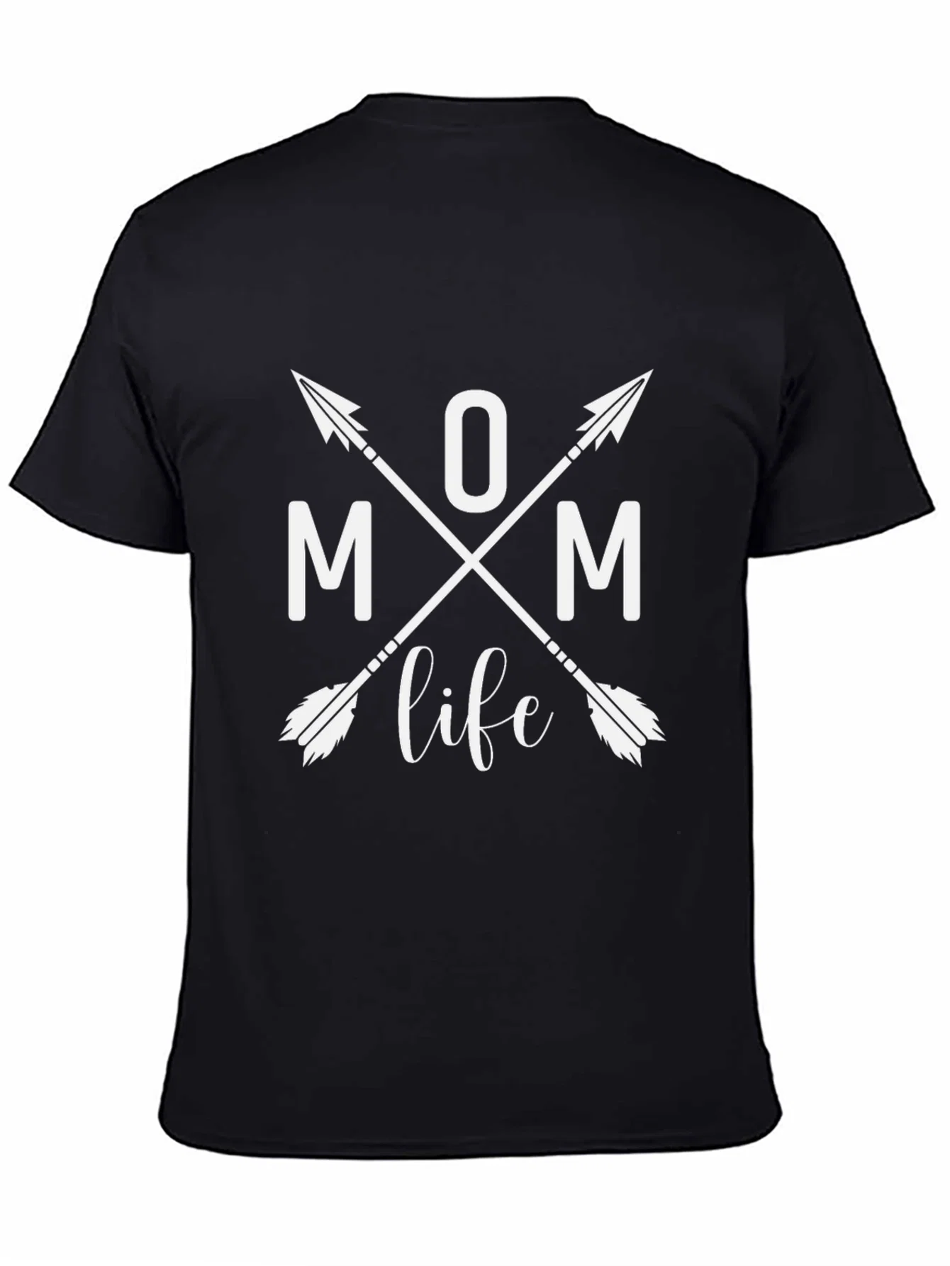 Rebbecca Mom Life Arrow Graphic Tee - Black