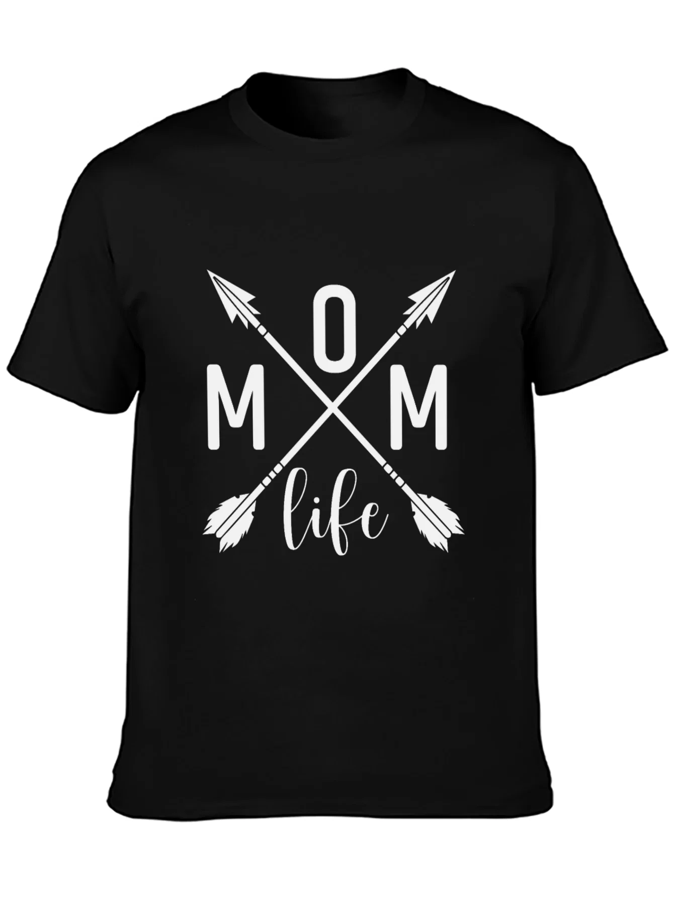 Rebbecca Mom Life Arrow Graphic Tee - Black