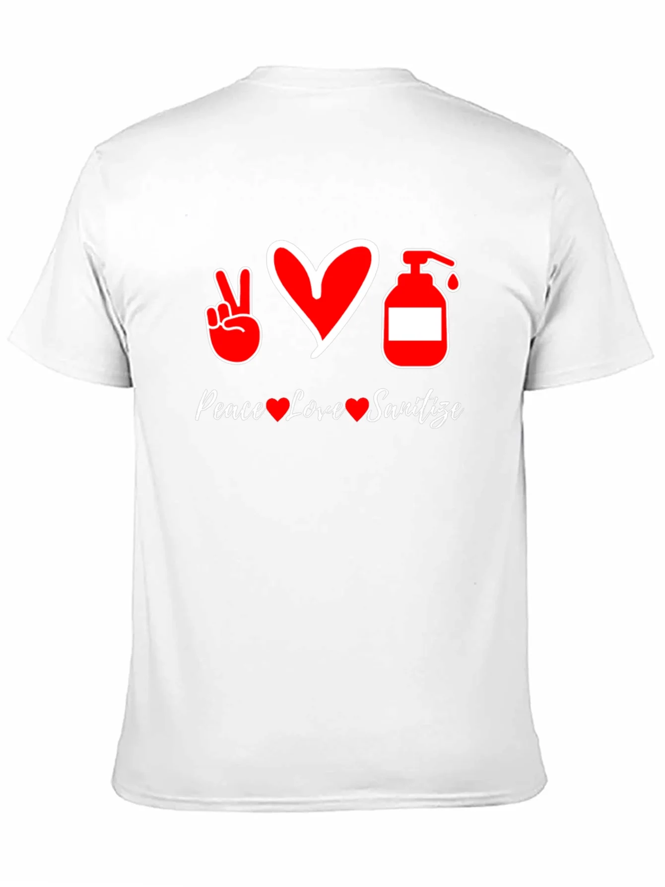 Rebbecca Peace Love Sanitize Black T-Shirt