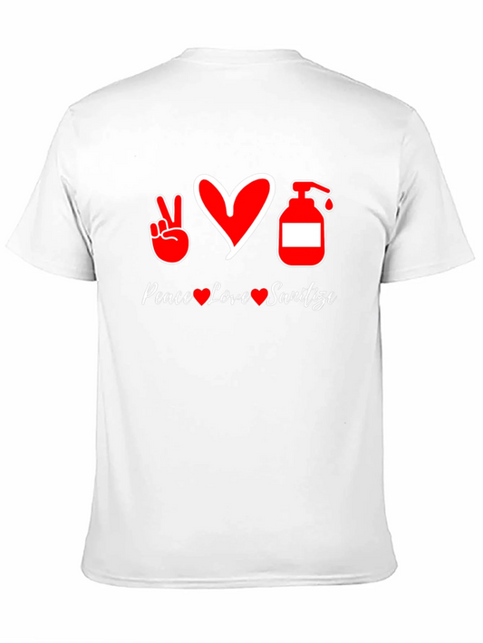 Rebbecca Peace Love Sanitize Black T-Shirt