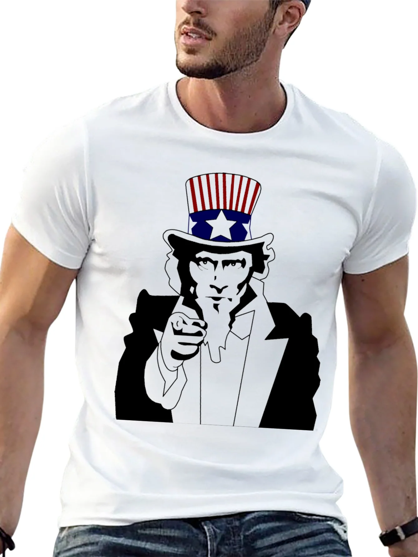 Rebbecca Uncle Sam Pointing Black T-Shirt