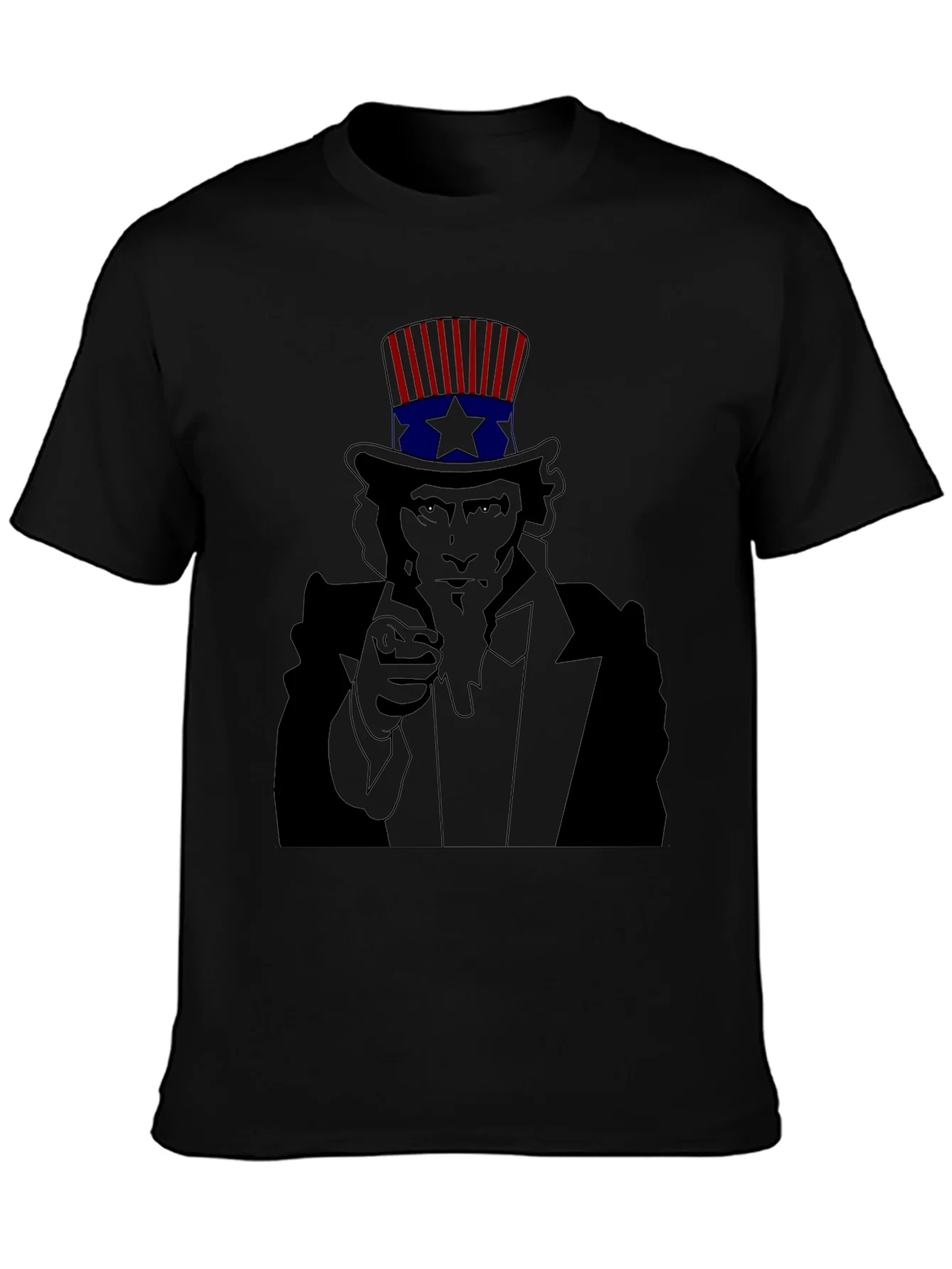 Rebbecca Uncle Sam Pointing Black T-Shirt
