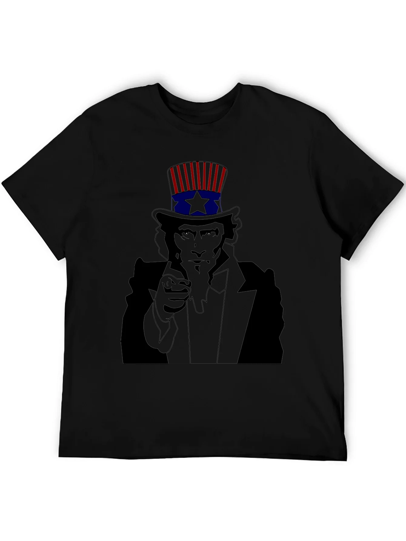 Rebbecca Uncle Sam Pointing Black T-Shirt