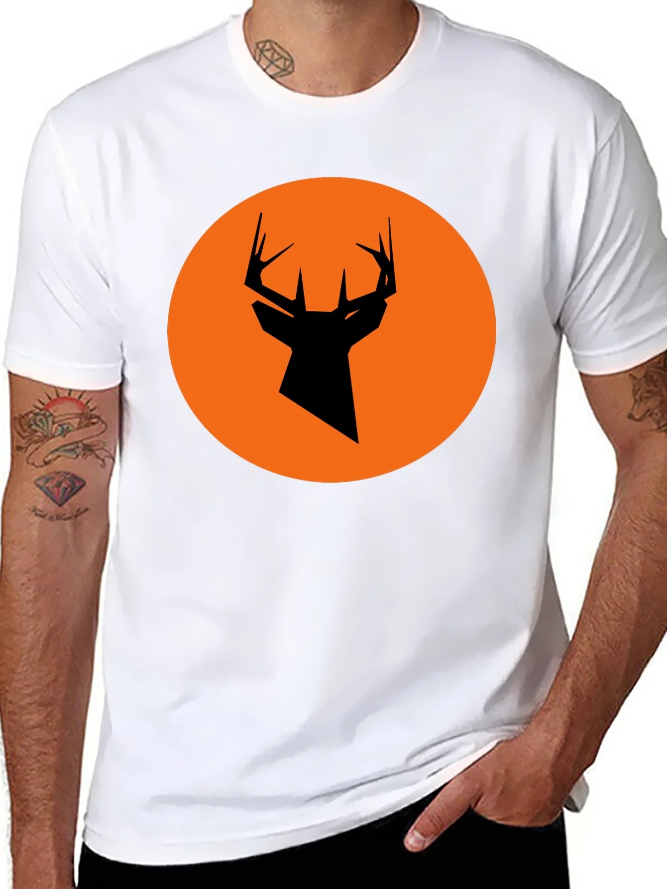 Rebbecca Modern Deer Silhouette Graphic Tee