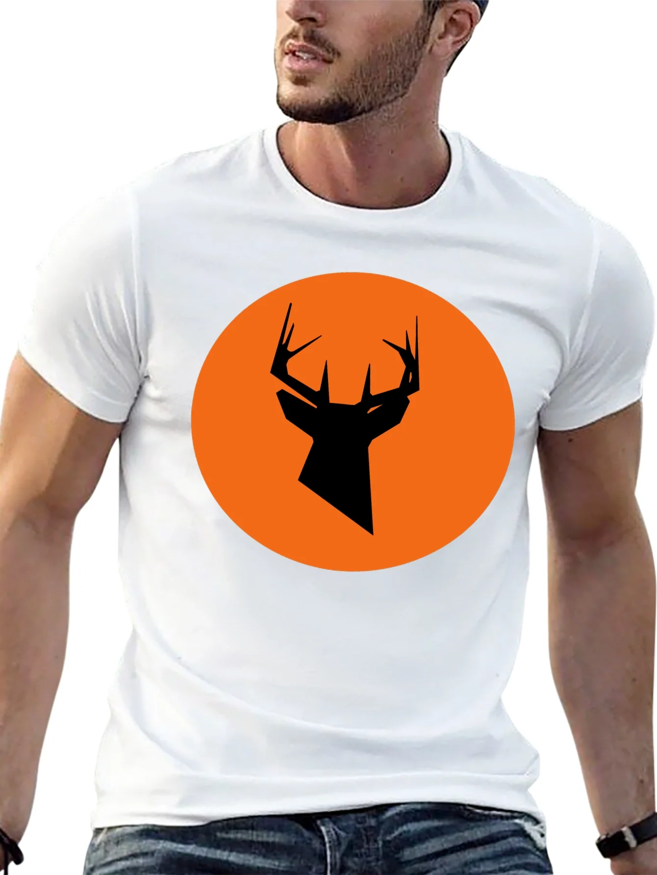 Rebbecca Modern Deer Silhouette Graphic Tee