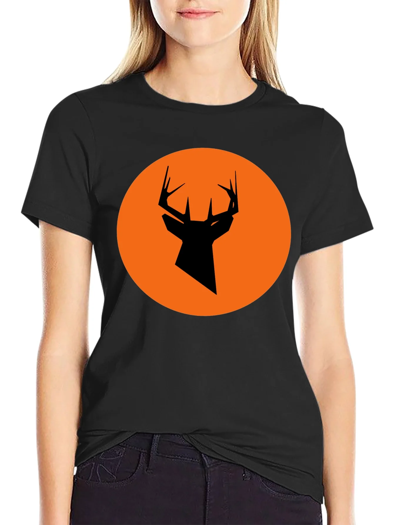 Rebbecca Modern Deer Silhouette Graphic Tee