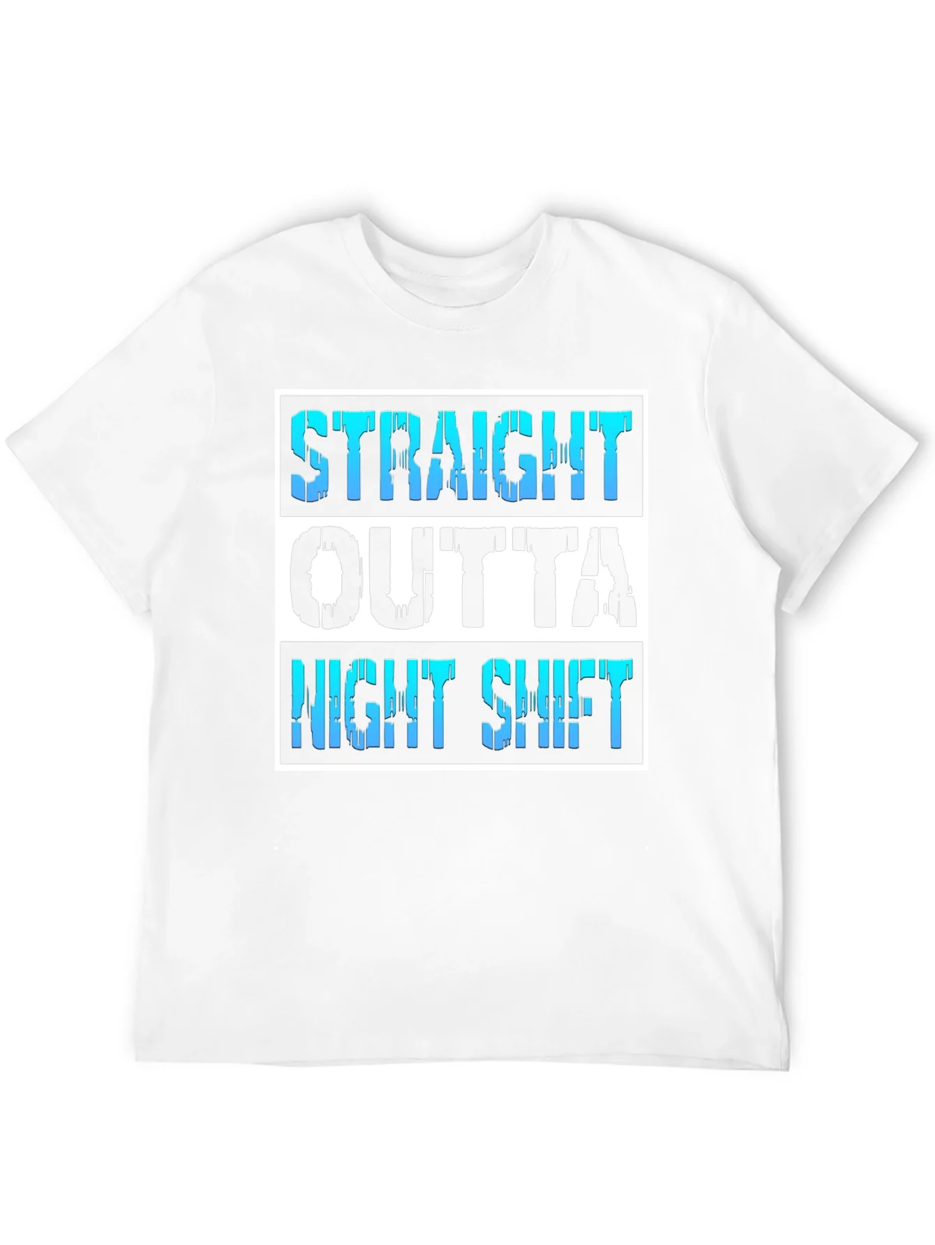 Camiseta Negra Straight Outta Night Shift