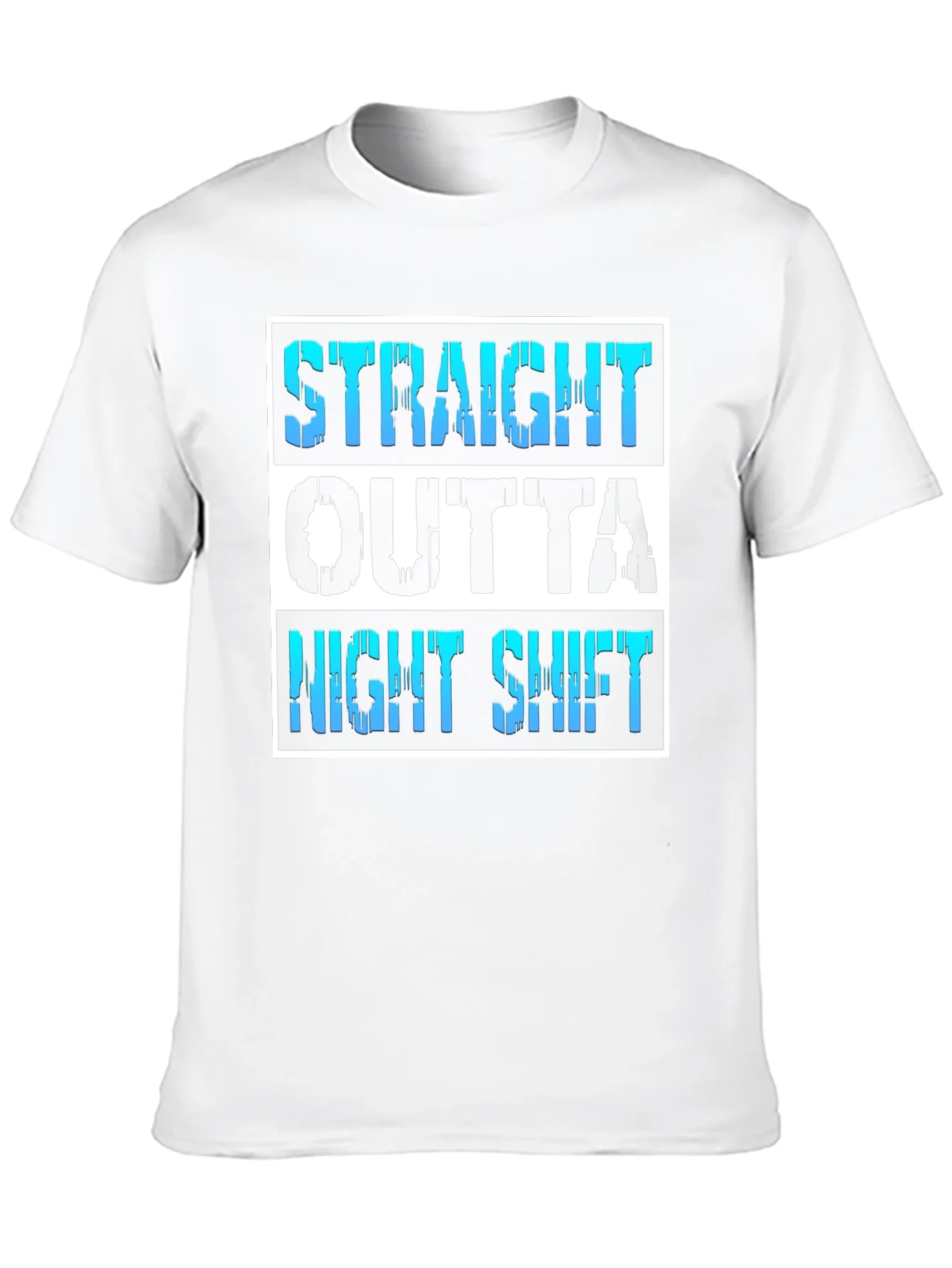 Camiseta Negra Straight Outta Night Shift