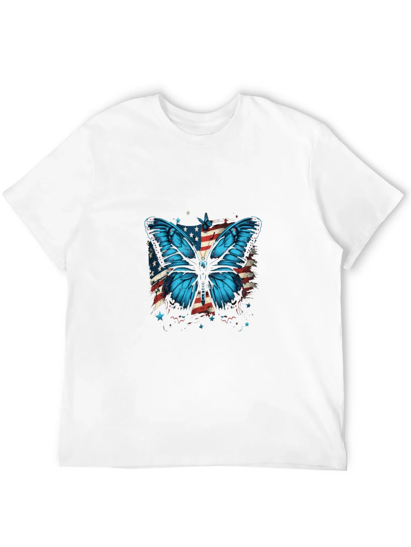 Camiseta Negra con Mariposa Patri¨®tica