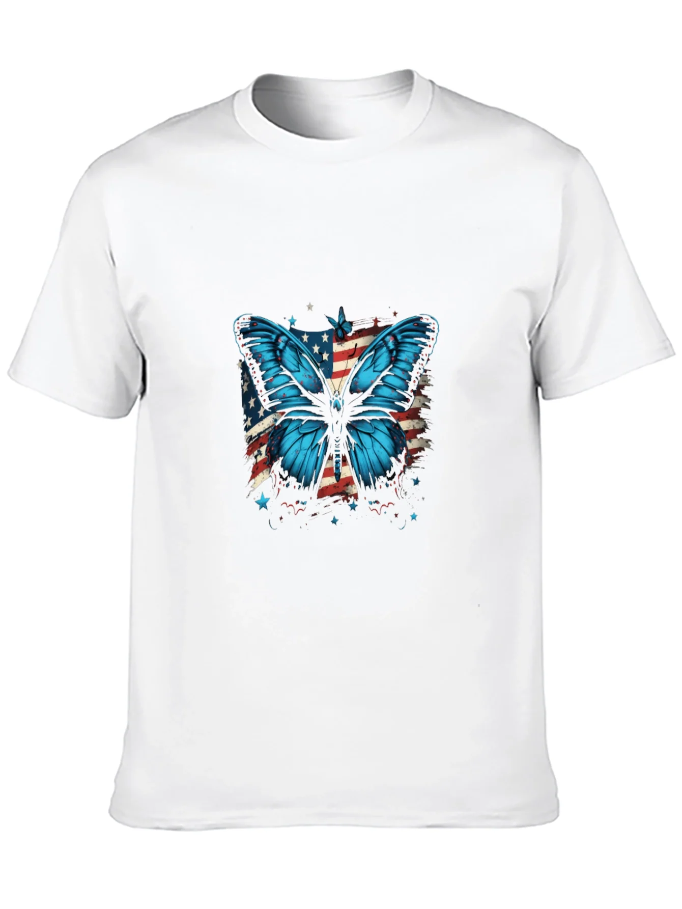 Camiseta Negra con Mariposa Patri¨®tica