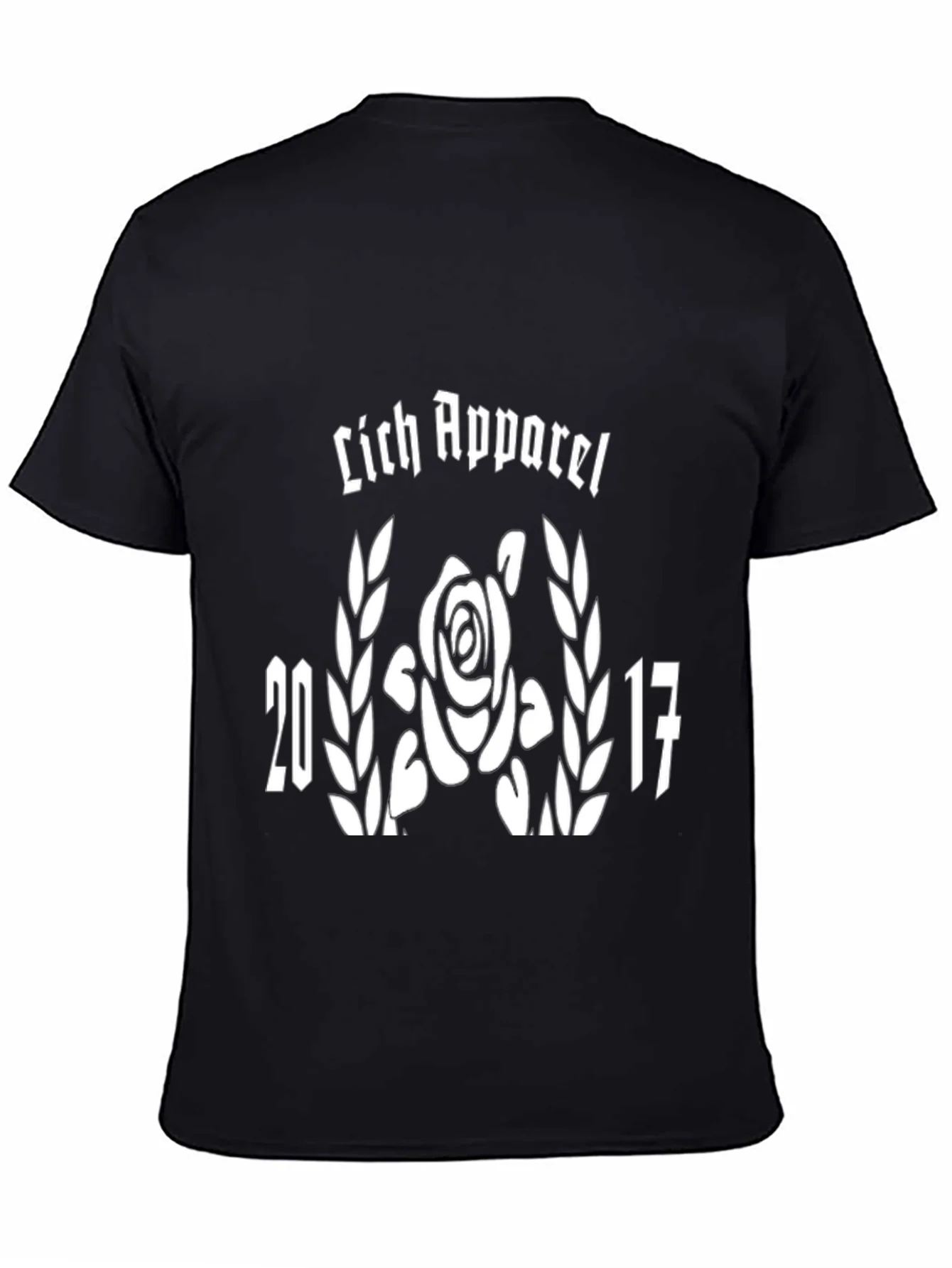Rebbecca Lich Apparel Black T-Shirt Rose and 2017 Graphic