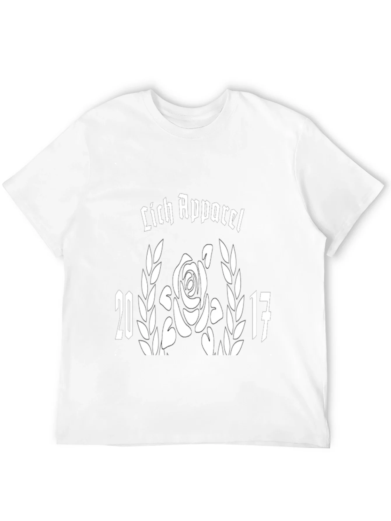 Rebbecca Lich Apparel Black T-Shirt Rose and 2017 Graphic