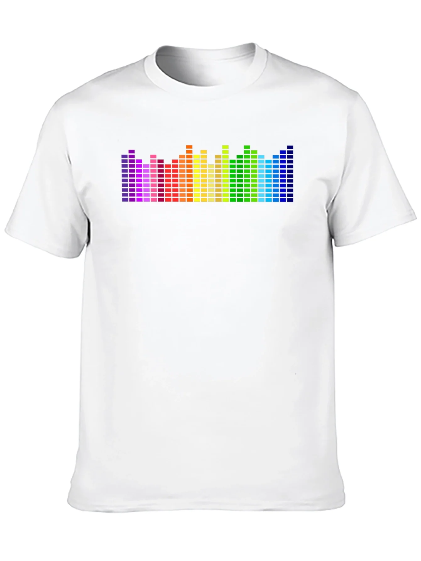 Rebbecca Rainbow Equalizer Graphic Black T-Shirt