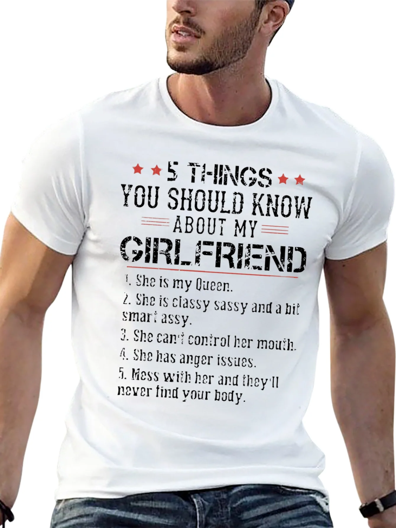 Camiseta Negra con Dise?o Gr¨¢fico de Novia
