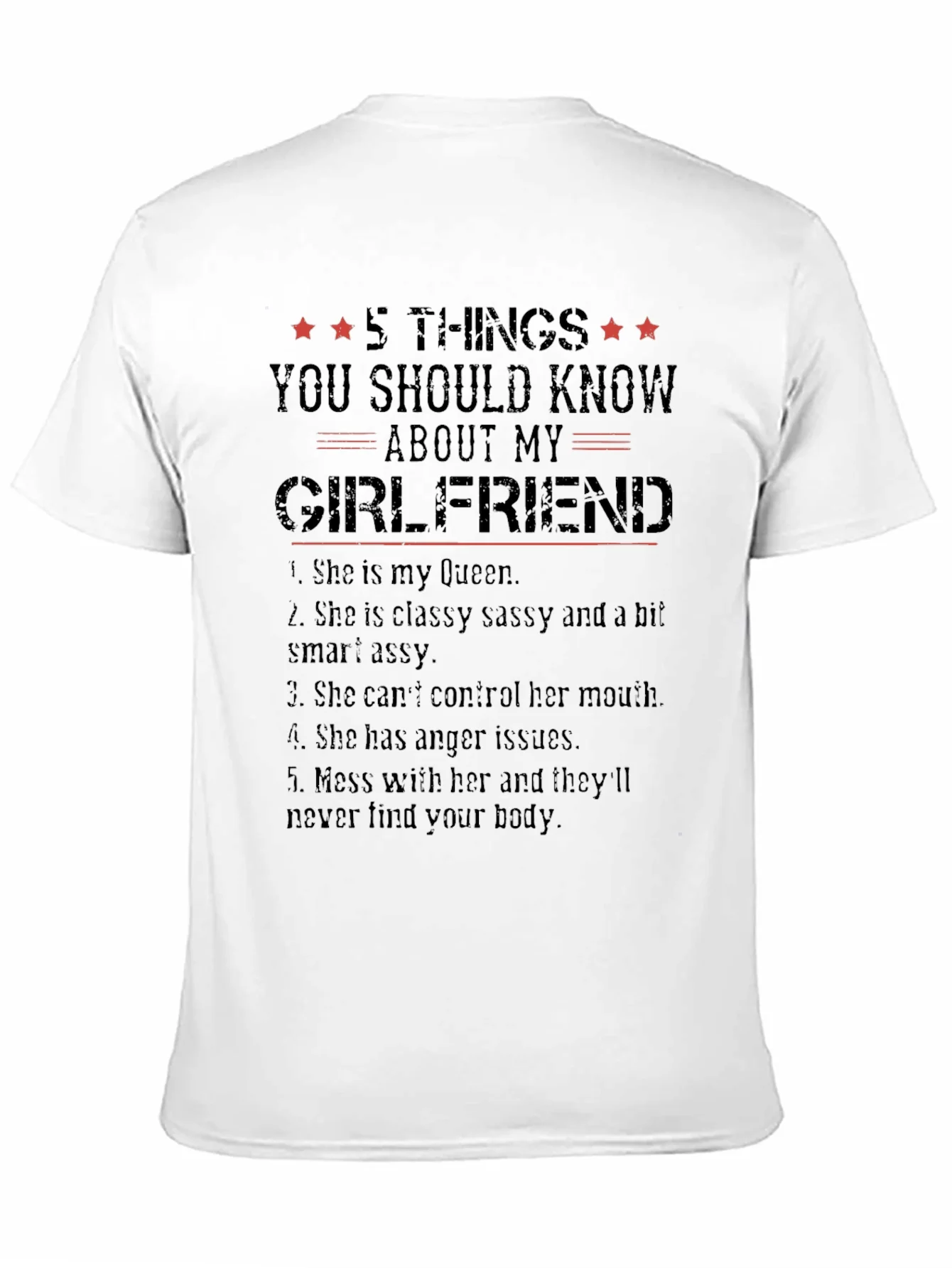 Camiseta Negra con Dise?o Gr¨¢fico de Novia