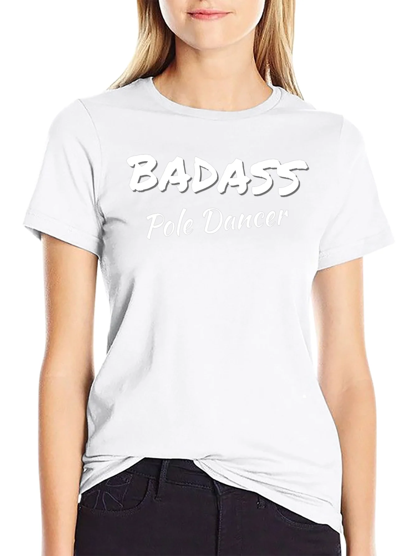 Rebbecca Badass Pole Dancer Graphic T-Shirt