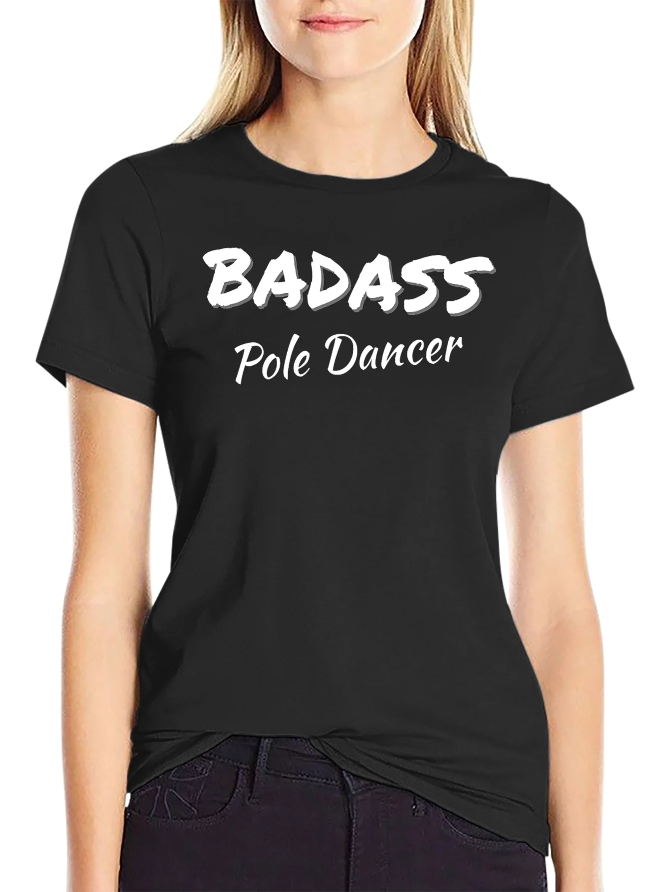 Rebbecca Badass Pole Dancer Graphic T-Shirt