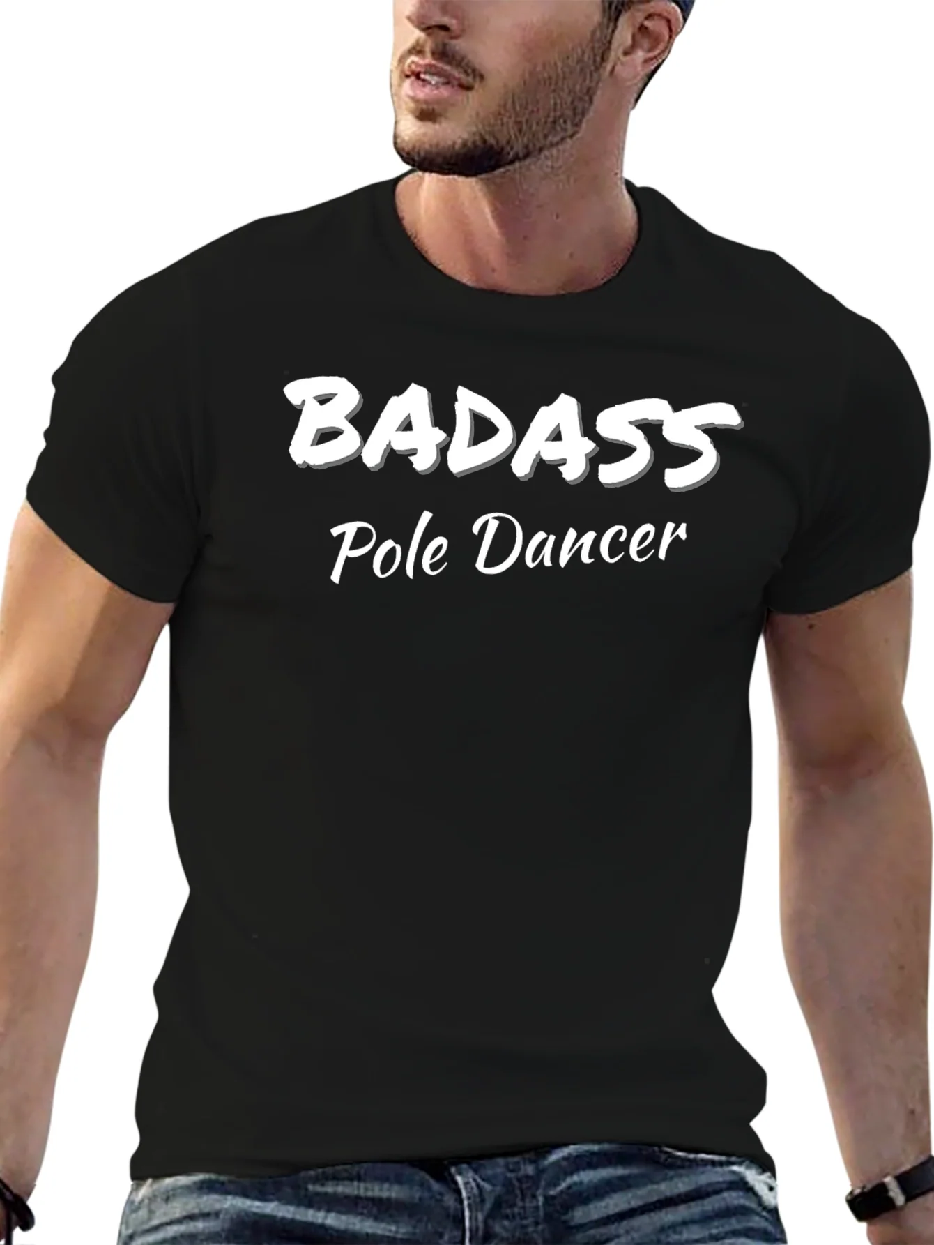 Rebbecca Badass Pole Dancer Graphic T-Shirt