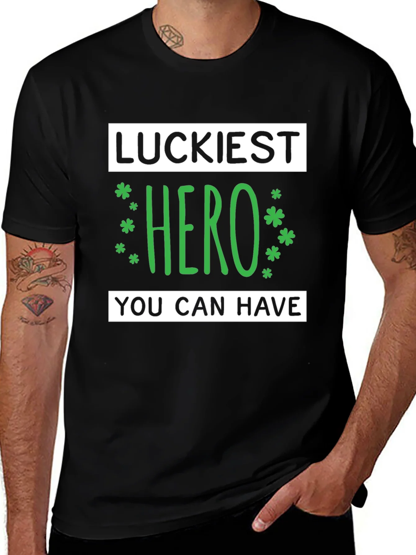 Rebbecca Luckiest Hero Graphic Tee - St. Patricks Day