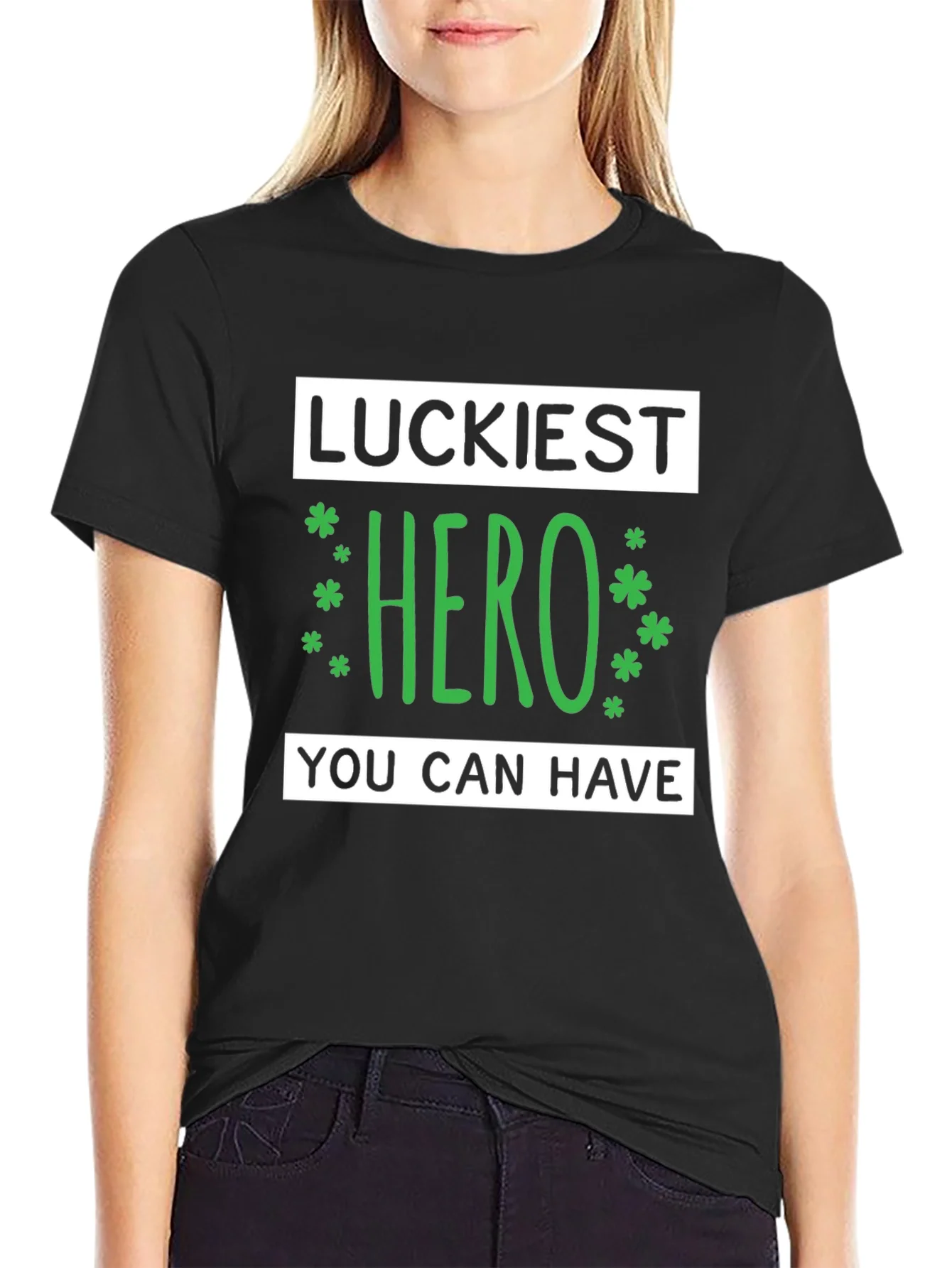 Rebbecca Luckiest Hero Graphic Tee - St. Patricks Day