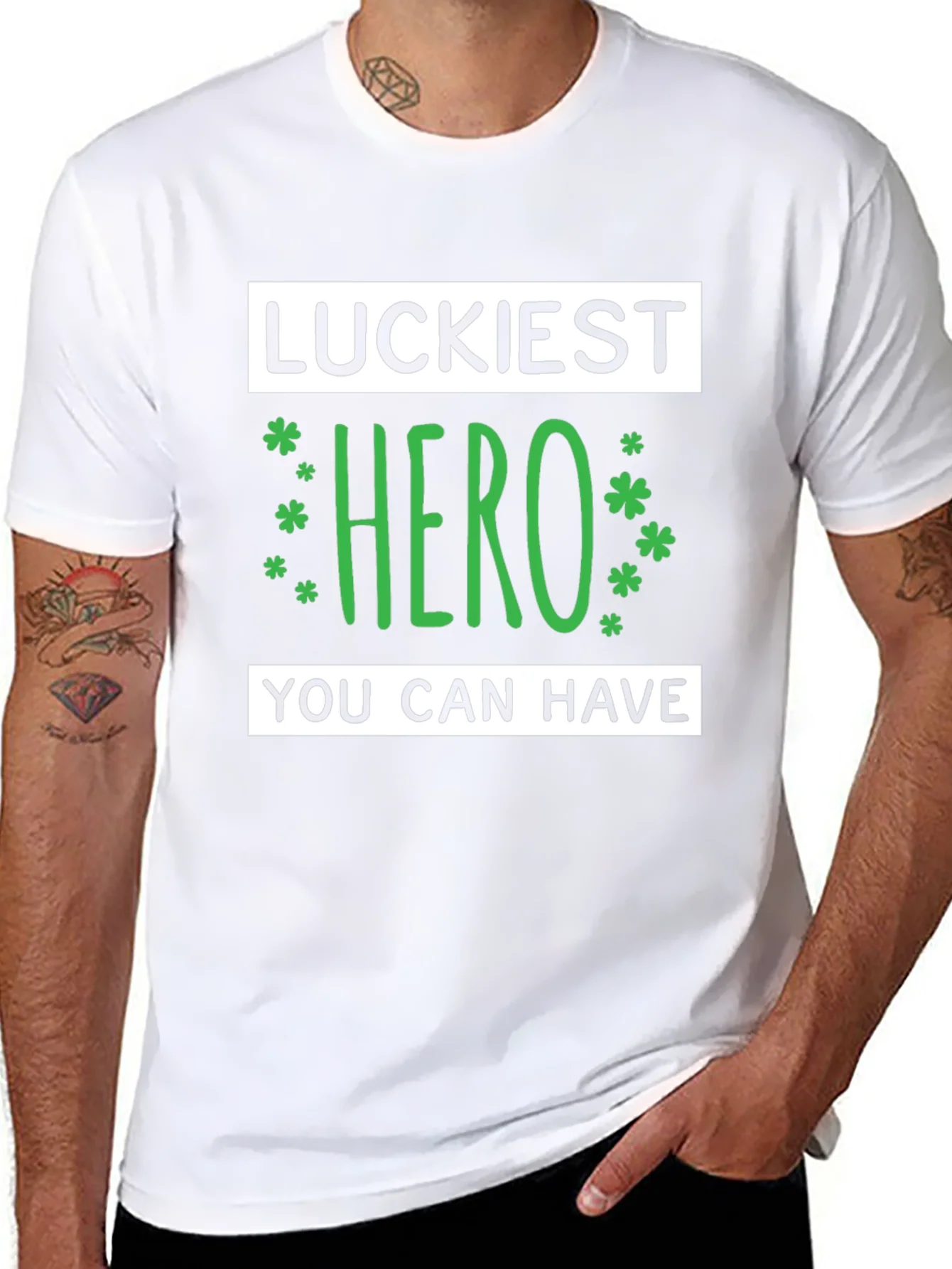 Rebbecca Luckiest Hero Graphic Tee - St. Patricks Day