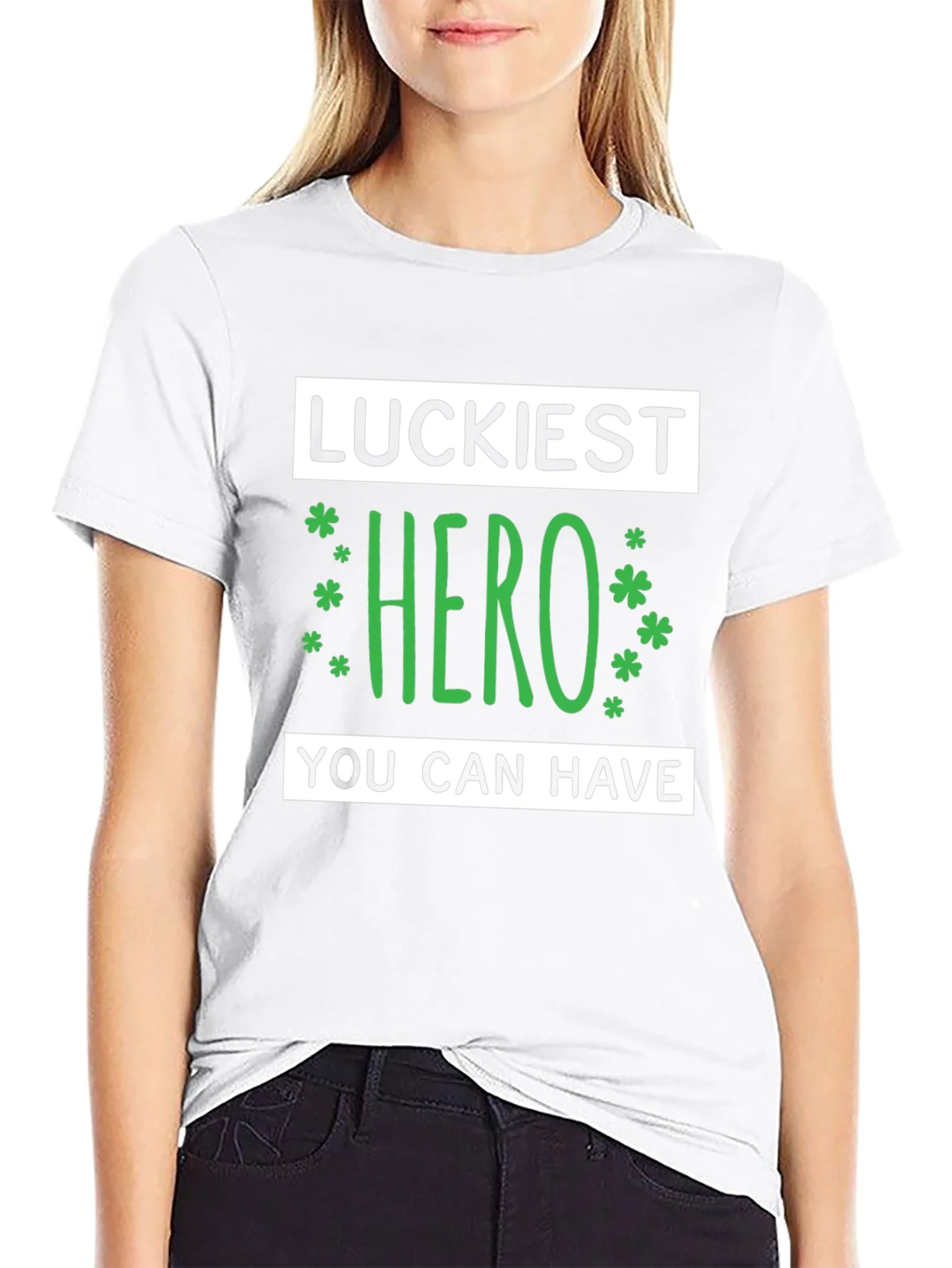 Rebbecca Luckiest Hero Graphic Tee - St. Patricks Day