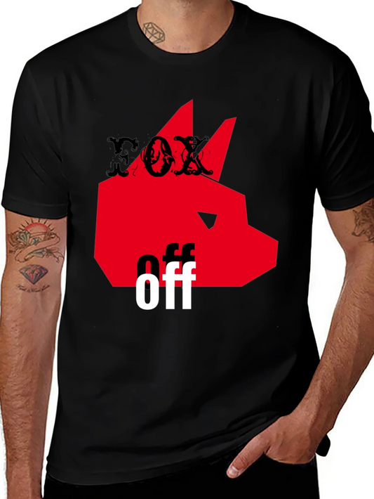Rebbecca Fox Off Graphic Tee - Mens Black T-Shirt