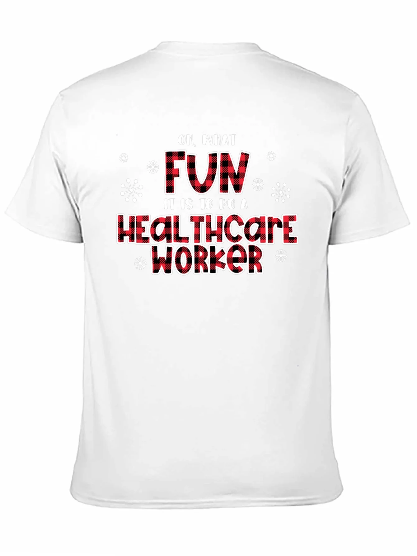 Camiseta Negra Divertida para Trabajadores de la Salud