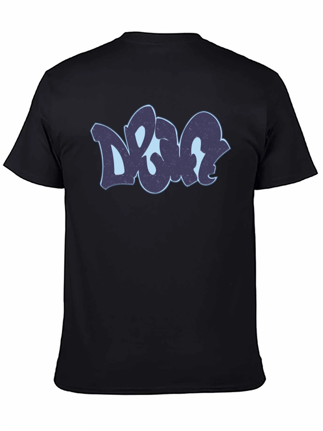 Rebbecca Cool Urban Style DOG Graphic Black T-Shirt