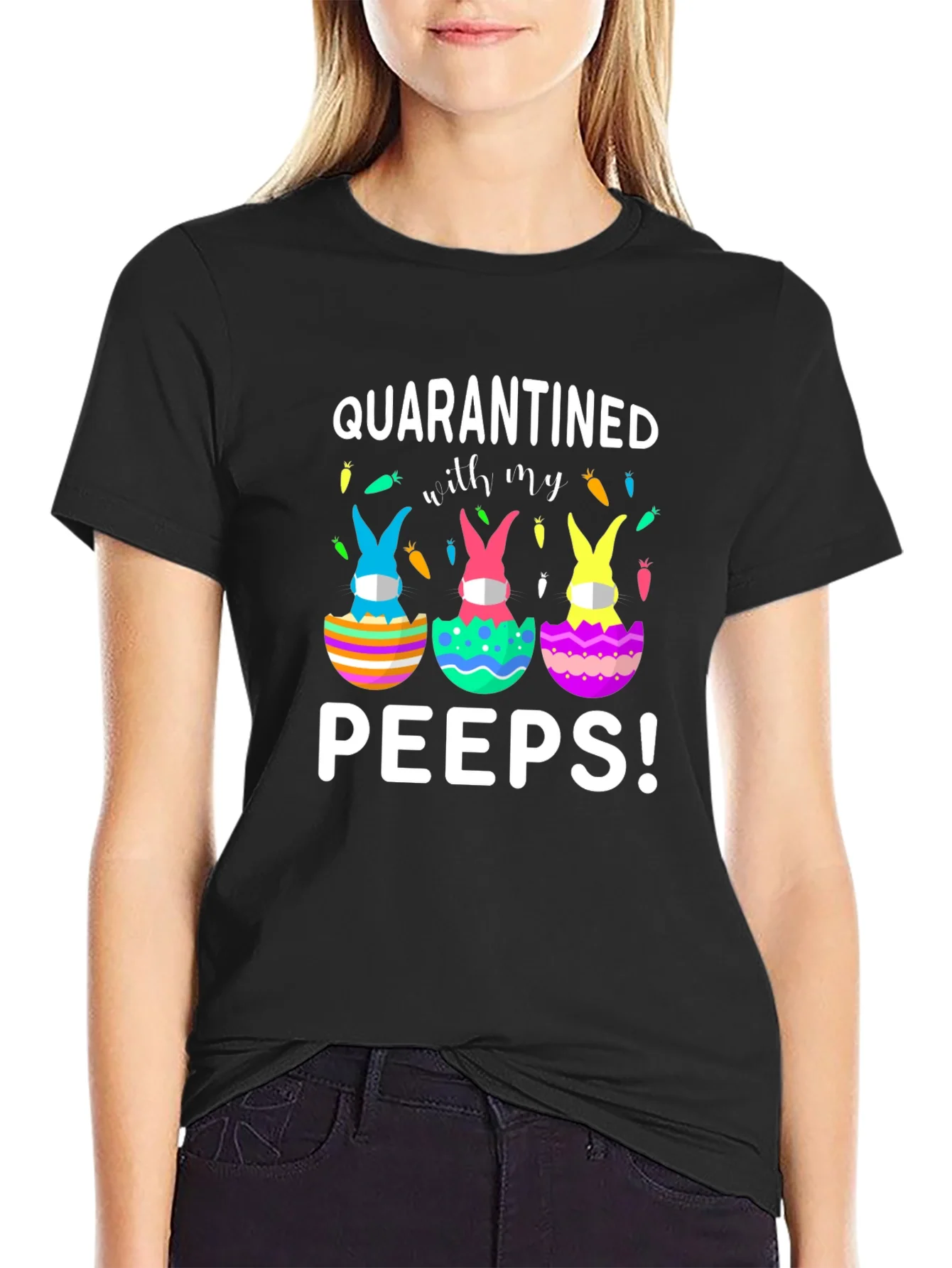 Camiseta En Cuarentena con mis Pollitos Pascua
