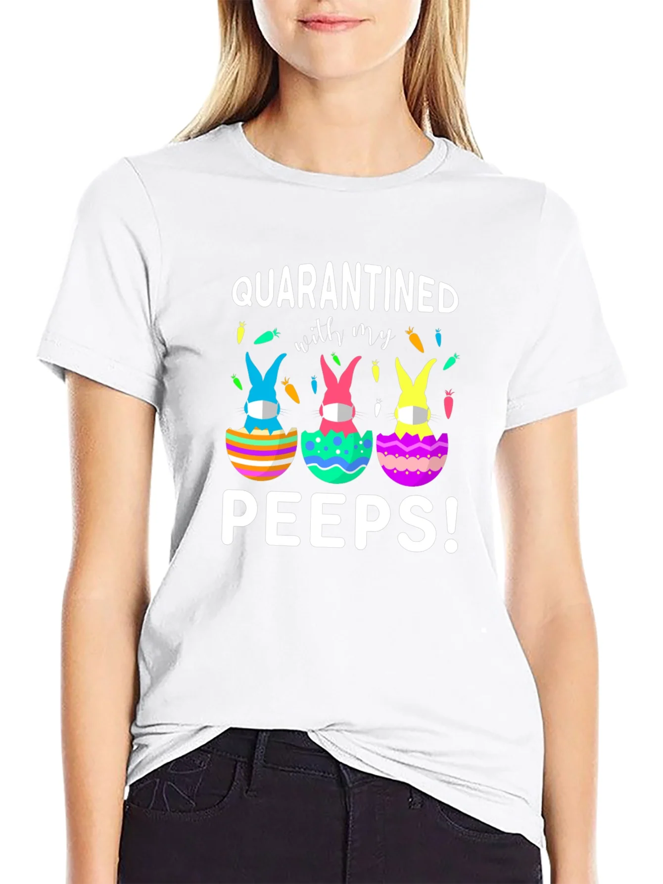 Camiseta En Cuarentena con mis Pollitos Pascua