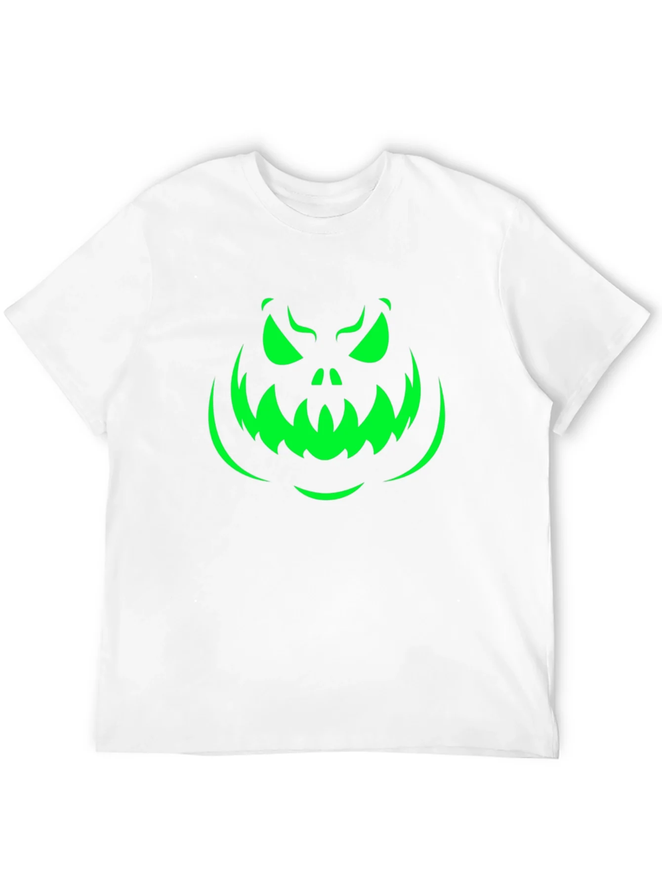 Rebbecca Spooky Pumpkin Face Halloween T-Shirt - Black