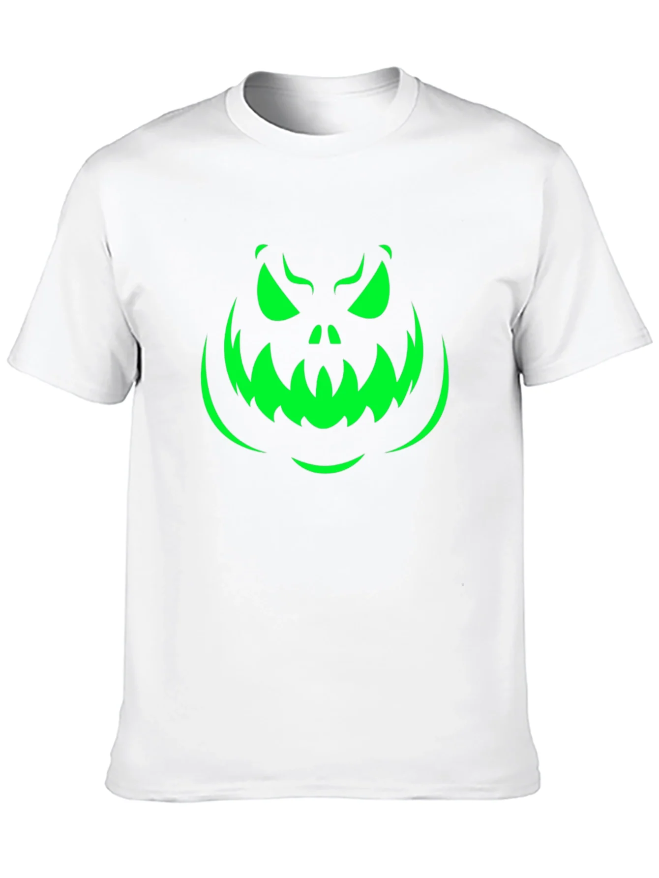 Rebbecca Spooky Pumpkin Face Halloween T-Shirt - Black