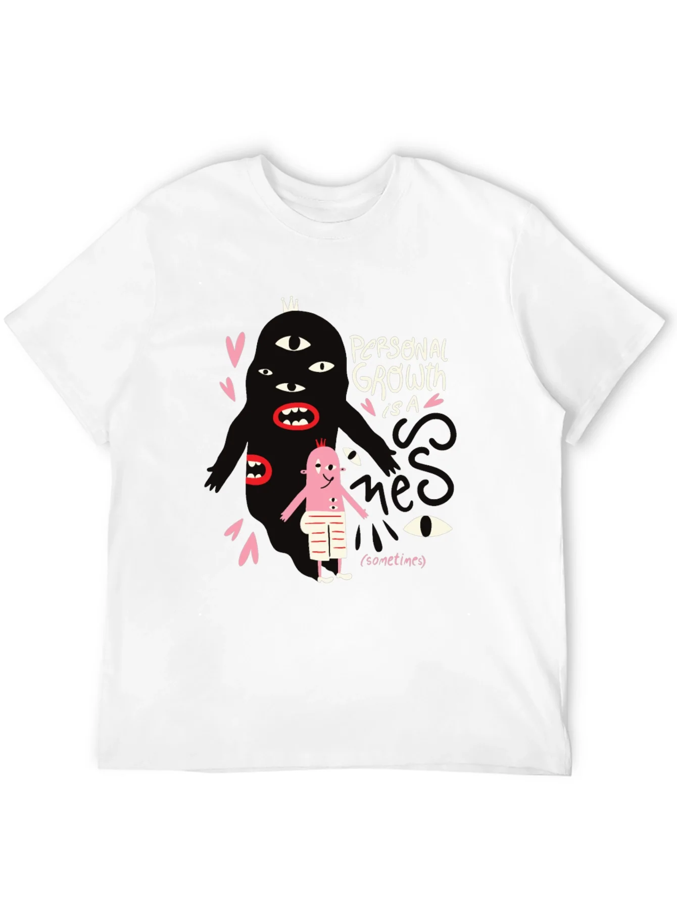 Rebbecca Mens Graphic Tee: Personal Growth Humor