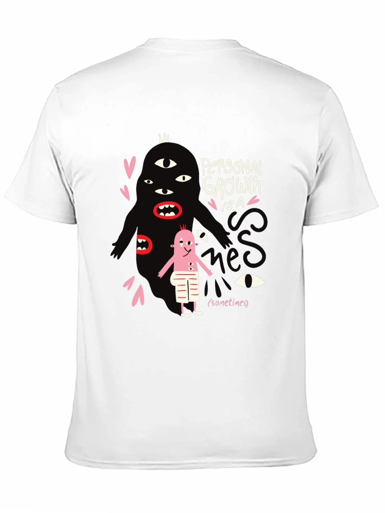 Rebbecca Mens Graphic Tee: Personal Growth Humor