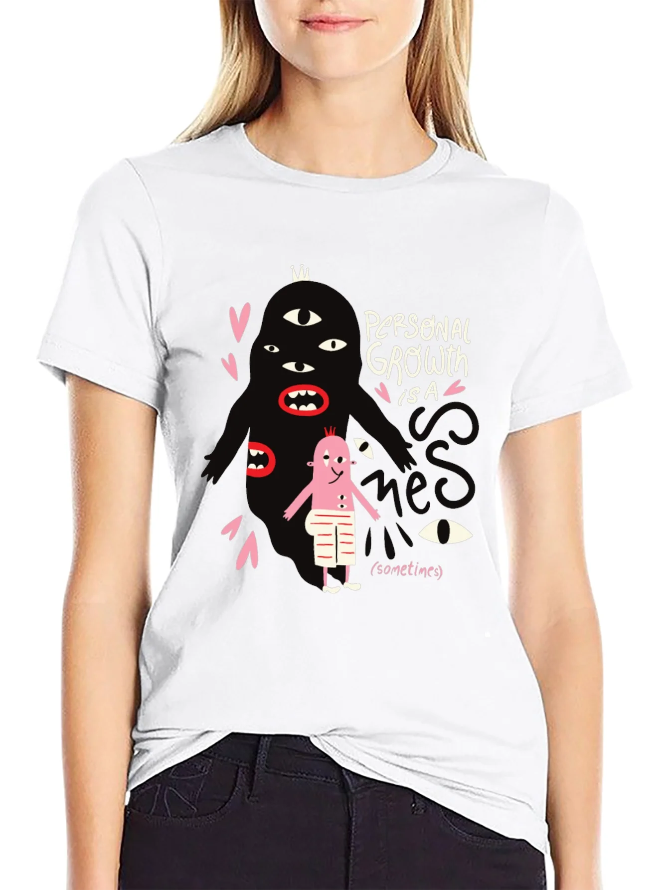 Rebbecca Mens Graphic Tee: Personal Growth Humor